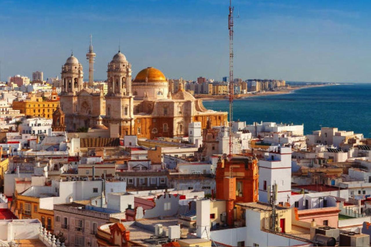 Romantica Vista Al Paseo Maritimo De Cádiz Eksteriør bilde
